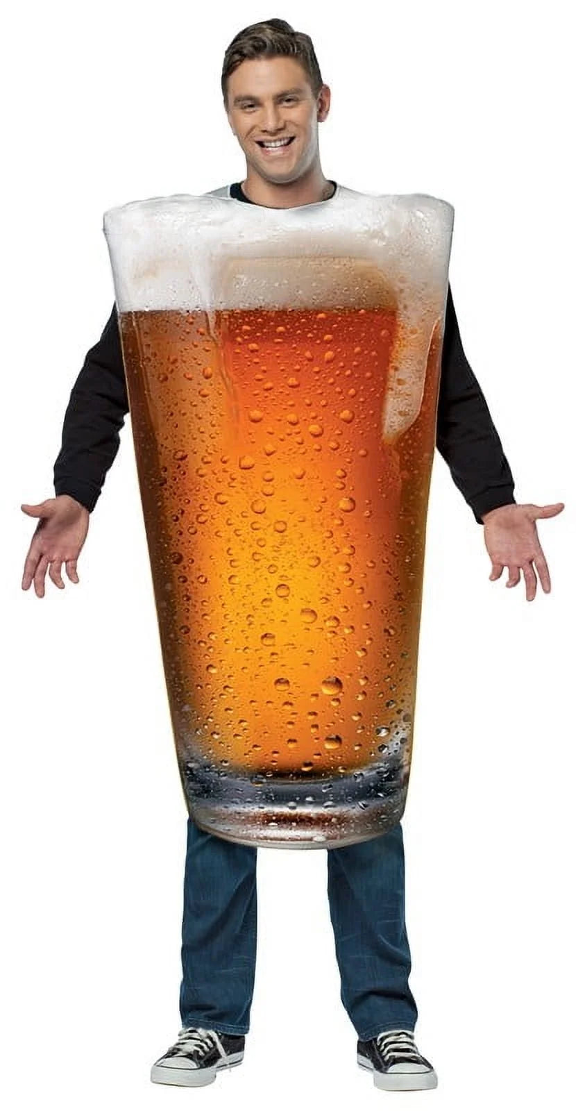 Get Real Beer Pint Men'S Halloween Costume for Adult, Regular One Size