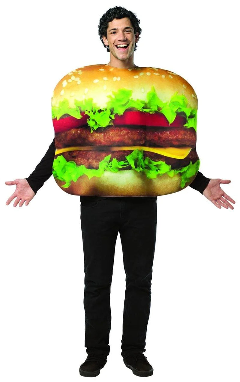 Cheeseburger Men'S Halloween Fancy-Dress Costume for Adult, One Size Multi Color