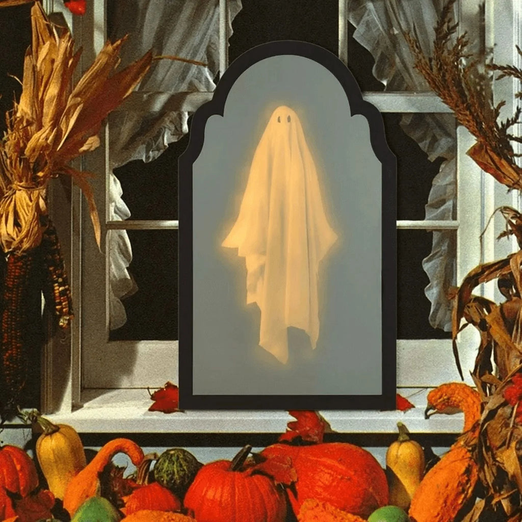 Ghost Mirror 2025 Halloween Ghost Decorations, Halloween Hologram Ghost Mirror, Spooky Scary Ghosts Decor, Hallowmas Party Supplies