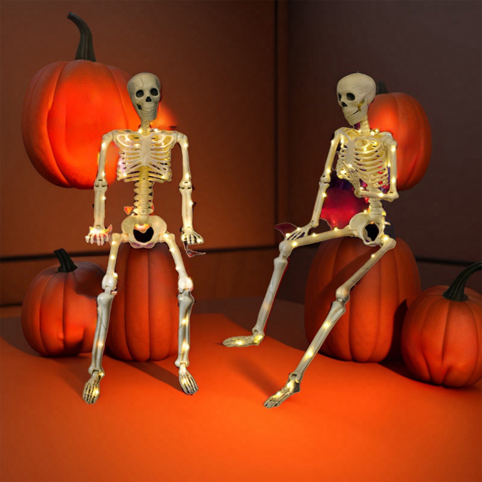 Halloween Decorations Outdoor Halloween Dark Terror Skeleton Decoration Props Set up Ghost House Halloween Decor on Clearance