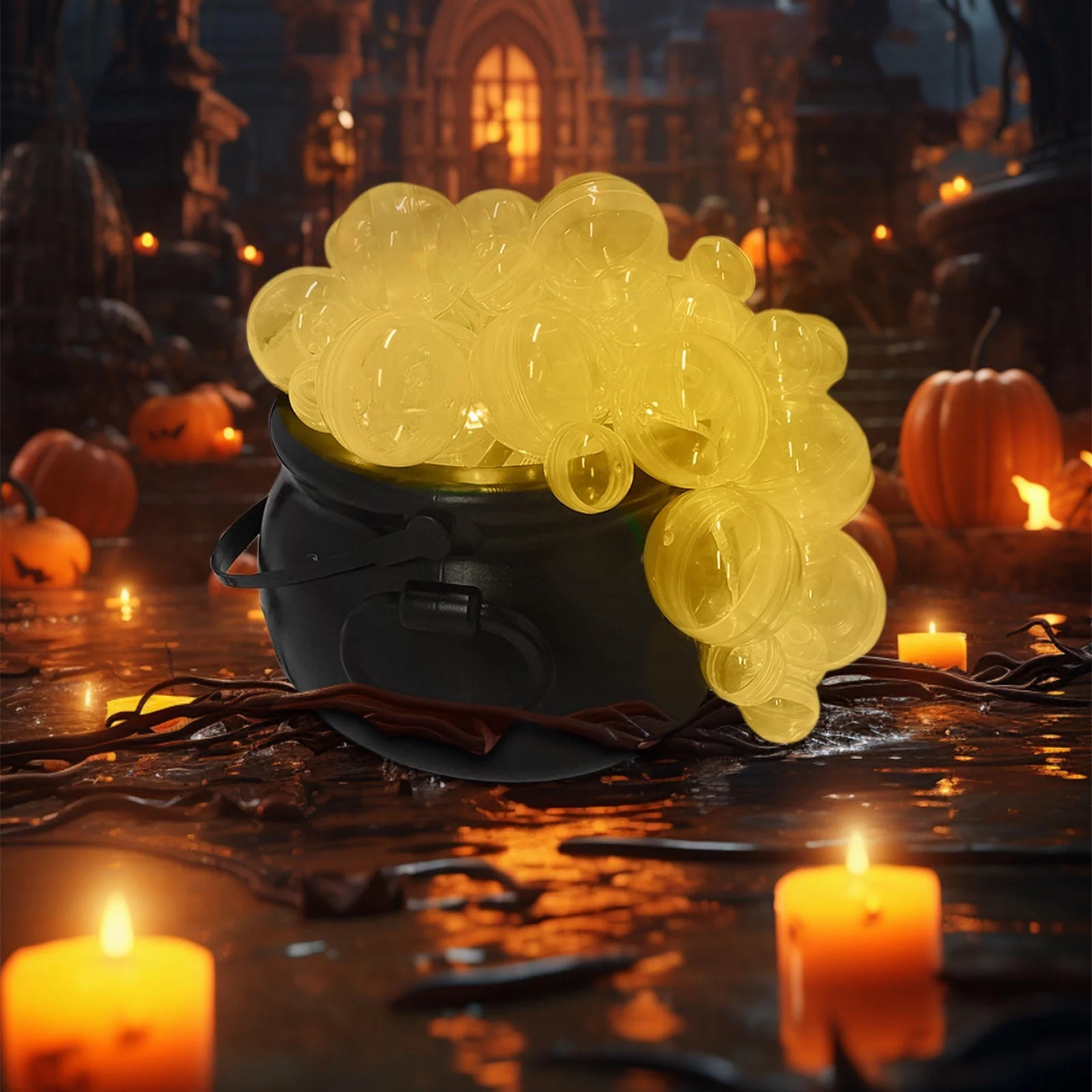 Halloween Decorations Outdoor, Halloween Bowl! DIY Bubbling Cauldron Set,Spooky Vintage Decor for Home Kitchen Room Party Table Decoration