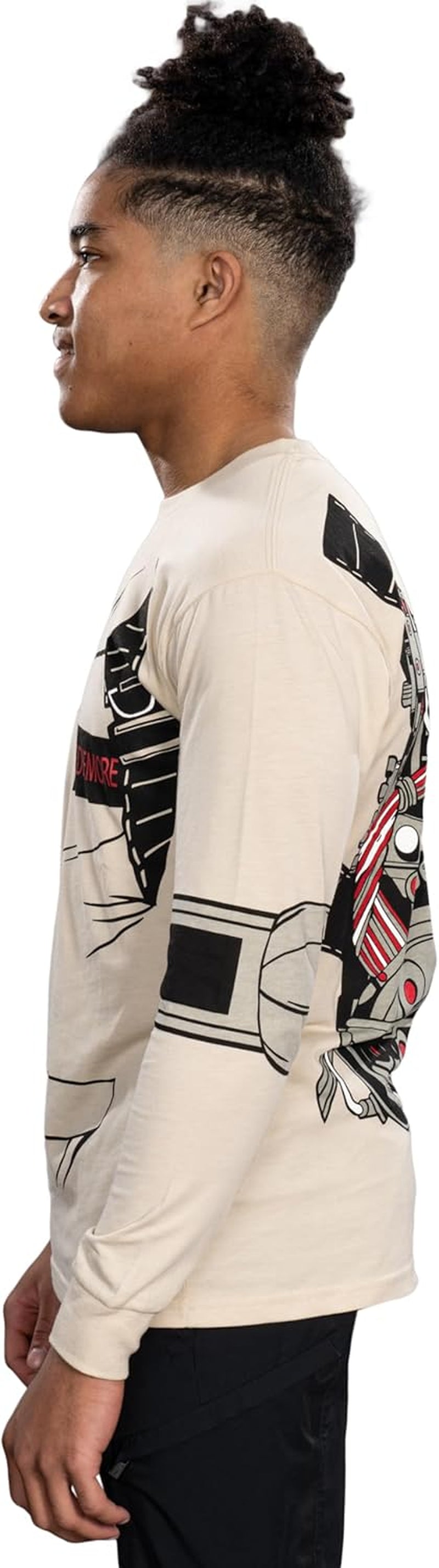 Back Print Graphic Tees Ghostbusters Adult Long Sleeve Costume T-Shirt for Men & Women